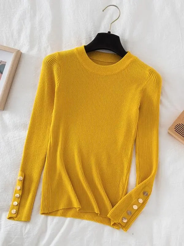 Women's Pullover Jumper | O-Neck Knit Top