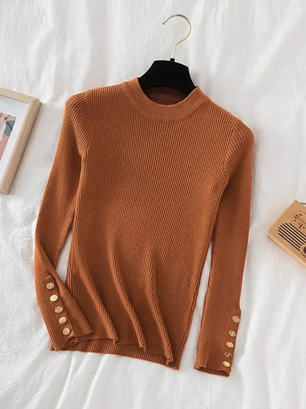 Women's Pullover Jumper | O-Neck Knit Top