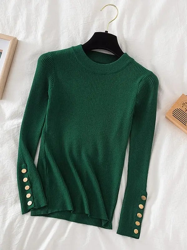 Women's Pullover Jumper | O-Neck Knit Top