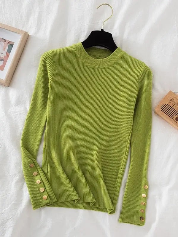 Women's Pullover Jumper | O-Neck Knit Top