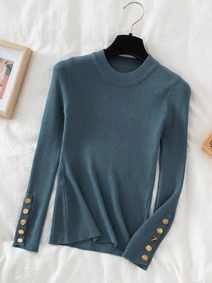 Women's Pullover Jumper | O-Neck Knit Top