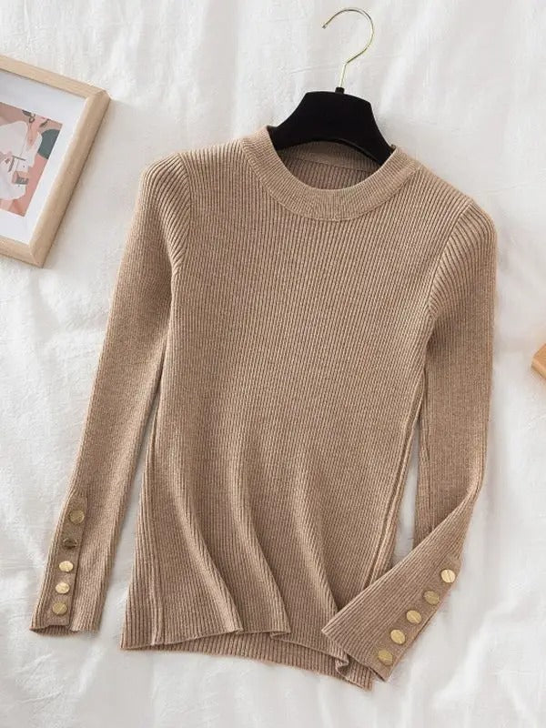 Women's Pullover Jumper | O-Neck Knit Top