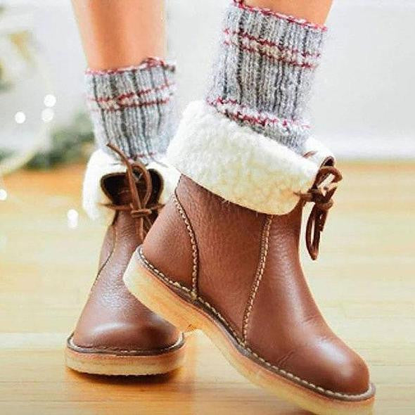 Lea Blanchet Wool lined waterproof boots Moda London