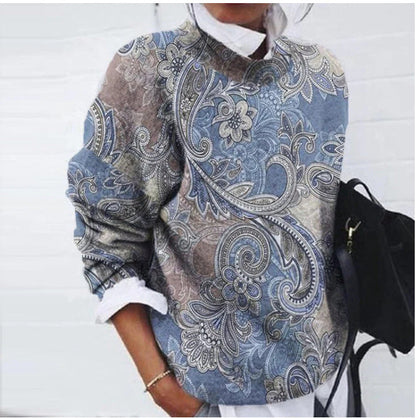 Élodie Lavin | Boho Jumper with Elegant Print