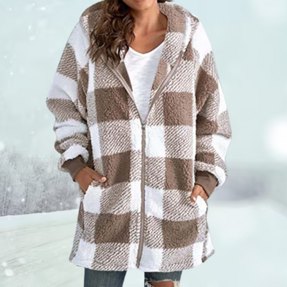 Alice Leroy | Thick Plaid Jacket with Hood