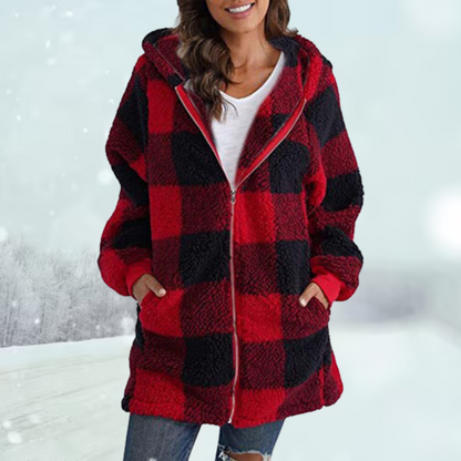 Alice Leroy | Thick Plaid Jacket with Hood