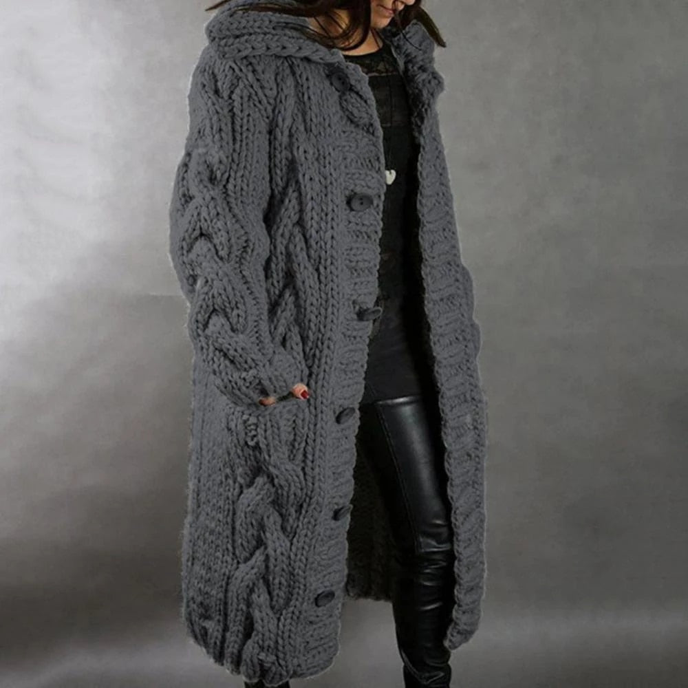 Pauline Laurent | Cozy knitted coat for women